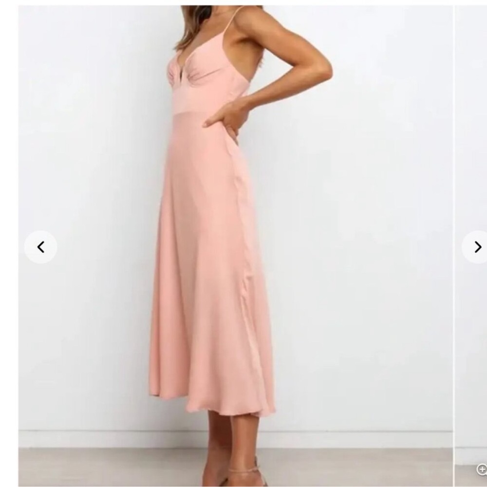 Coral Petal and Pup Dress
